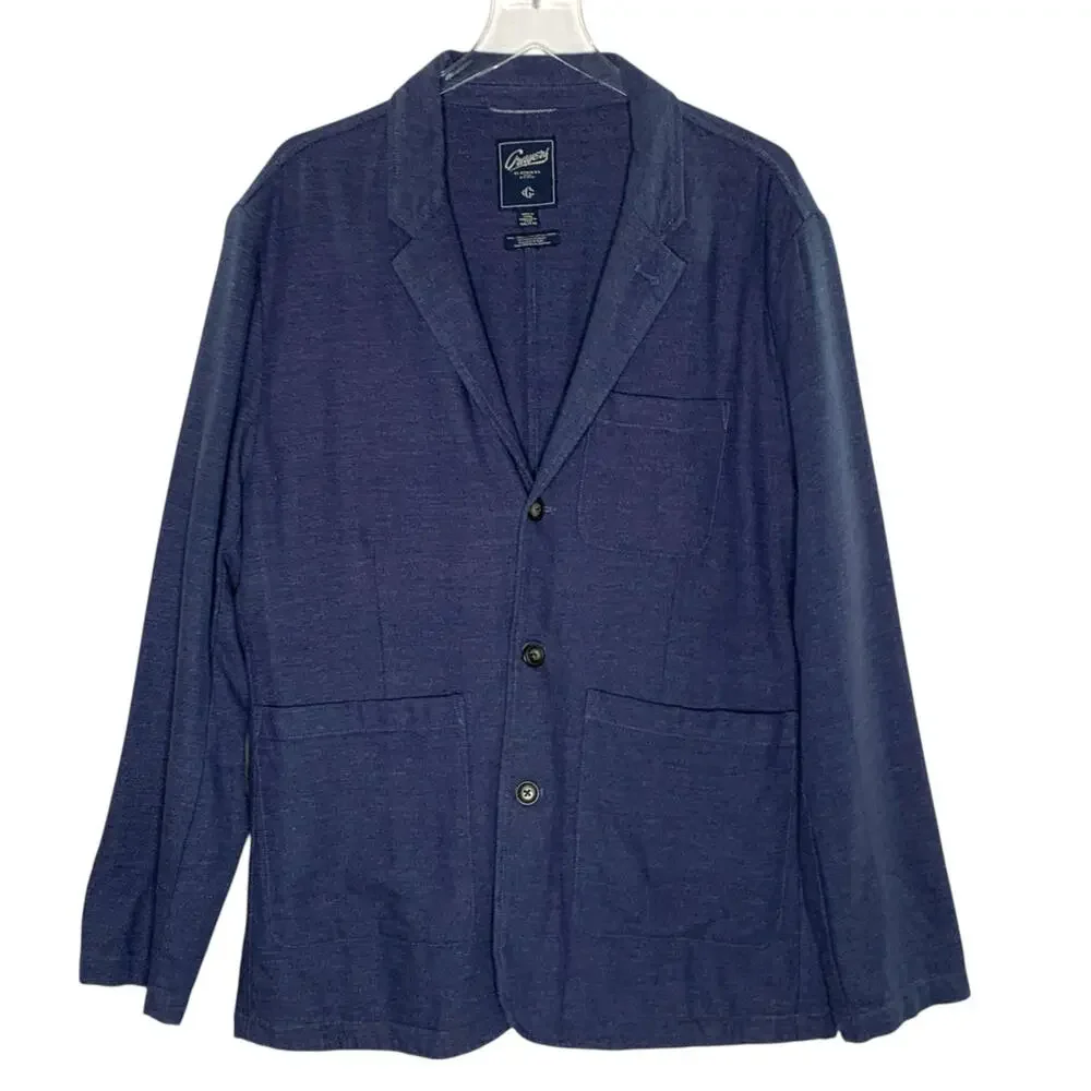 Grayers XXL Favorites Icon Newport Stretch 3 Button Blazer Washed Navy